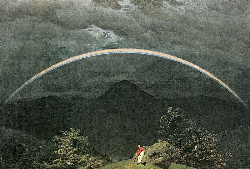 Caspar David Friedrich Gebirgslandschaft mit Regenbogen china oil painting image